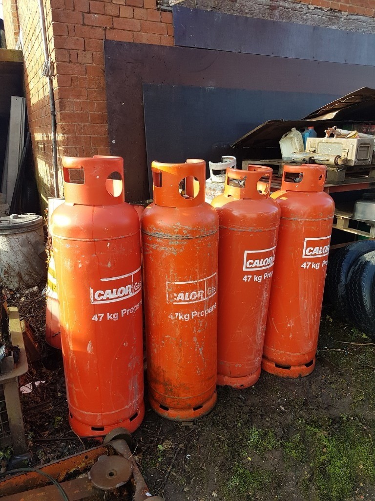 EMPTY 47Kg CALOR GAS BOTTLES PROPANE x 4 available in Alcester