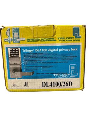 NEW Trilogy Alarm Lock Digital Privacy Door Lock DL4100/26D