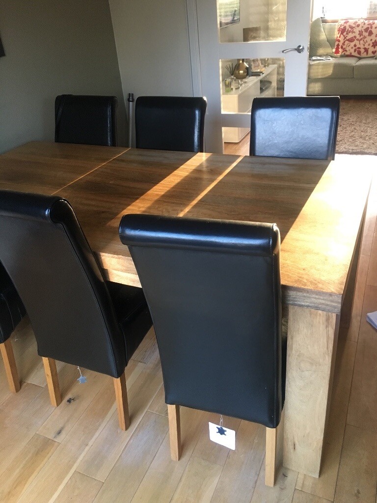 Solid Oak 6ft Dining Table And 6 Chairs In Corstorphine Edinburgh Gumtree
