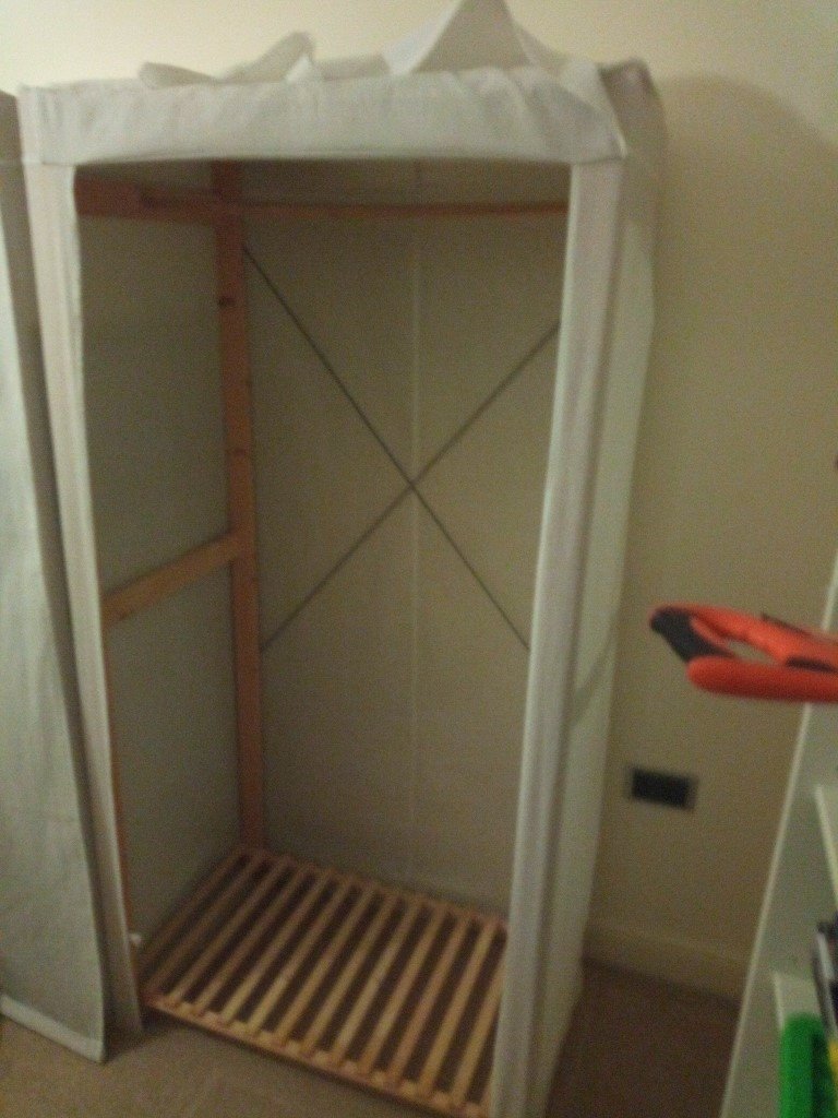 Poly Cotton Wood Single Wardrobe In Sandwell West Midlands