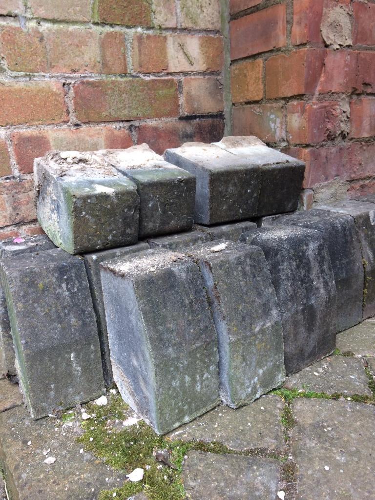 Block paving edging bricks (grey/blue colour) REDUCED PRICE in Kirk