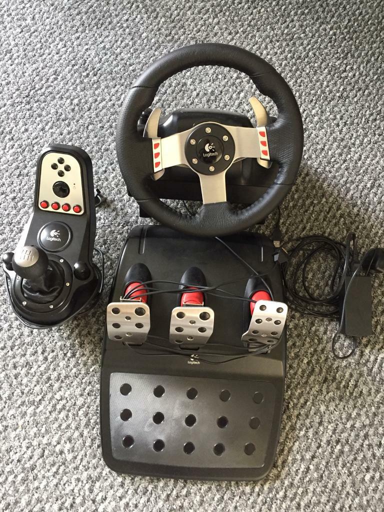 Logitech G27 Gaming Steering Wheel, Pedals and Shifter PS3 PC Gaming