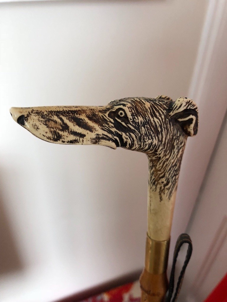 Antique Shoe Horn with Dog Feature in North Berwick, East Lothian