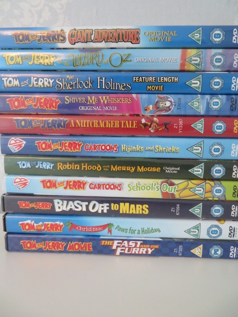 11 KIDS DVDS Tom and Jerry (1 still sealed) Christmas gift in