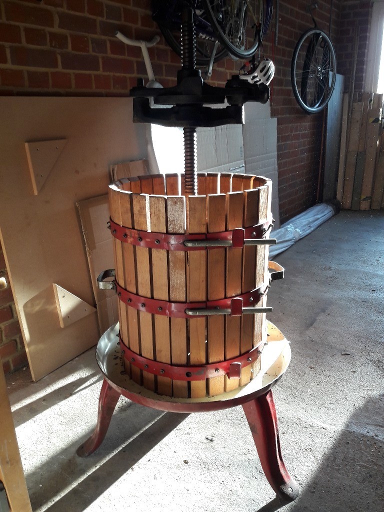 Vintage antique wine grape fruit cider apple press in South East