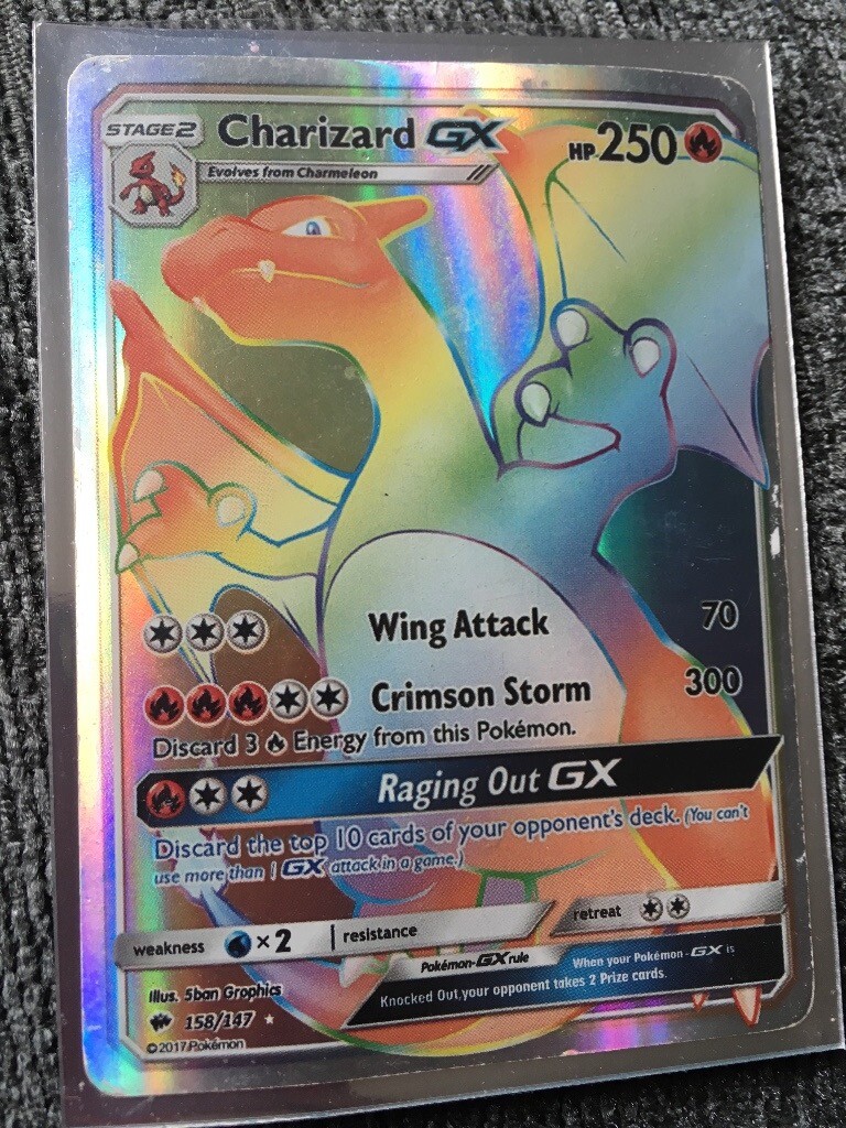 Rainbow Charizard GX Pokemon Cards