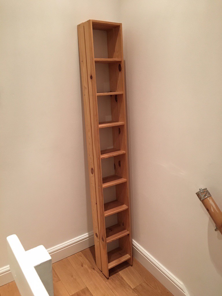 Wooden Vertical CD Shelving Storage Unit VGC in Canary Wharf, London Gumtree