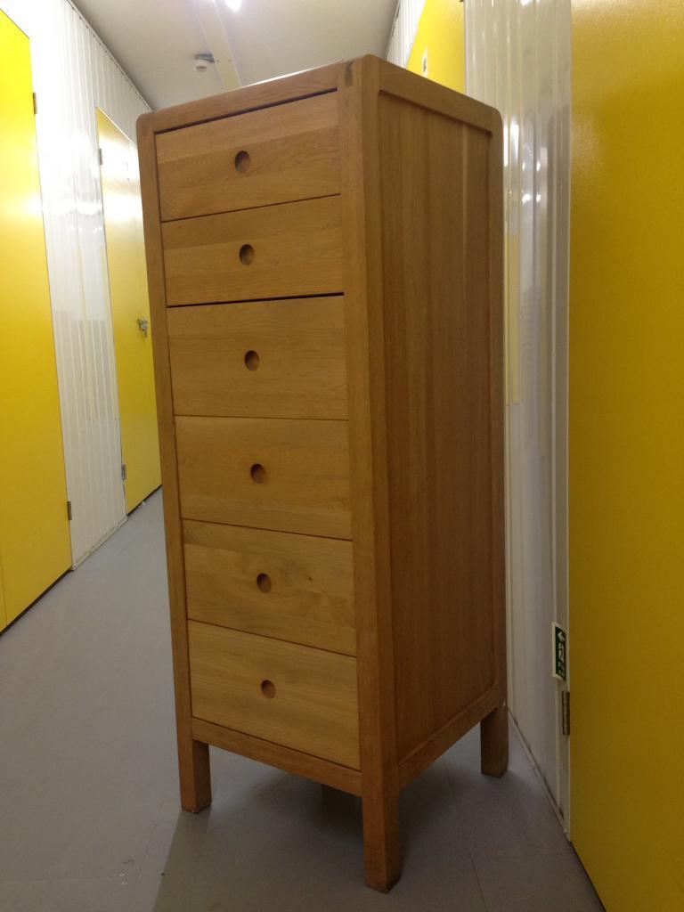 Habitat Radius Oak Tallboy Chest Of Drawers Dresser Sideboard Laura