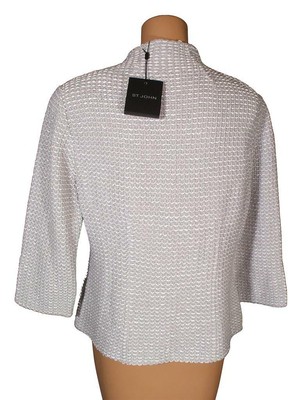 Pre-owned St John St. John Knits Mica Tweed Knit Topper Jacket Blazer Sz 12 $1495