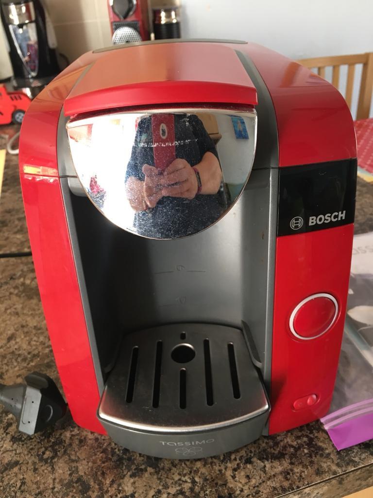 Tassimo Bosch TAS43xx Red Coffee Machine in Blackwood, Caerphilly