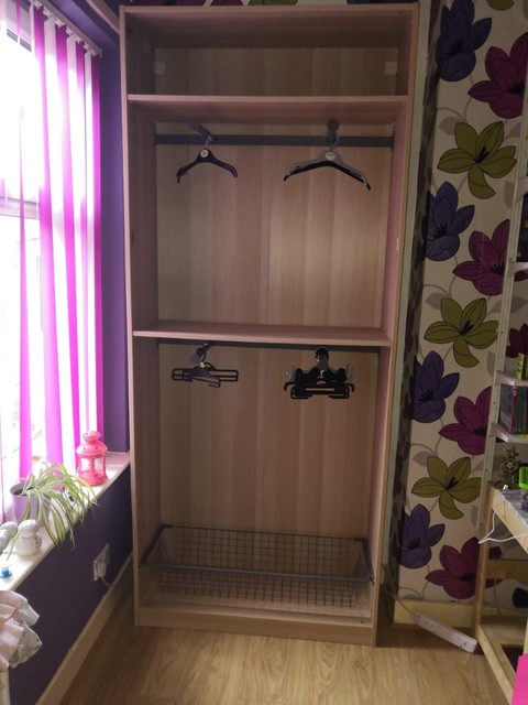 Ikea Pax Wardrobe With 2 Hanging Rails Basket Perfect For A