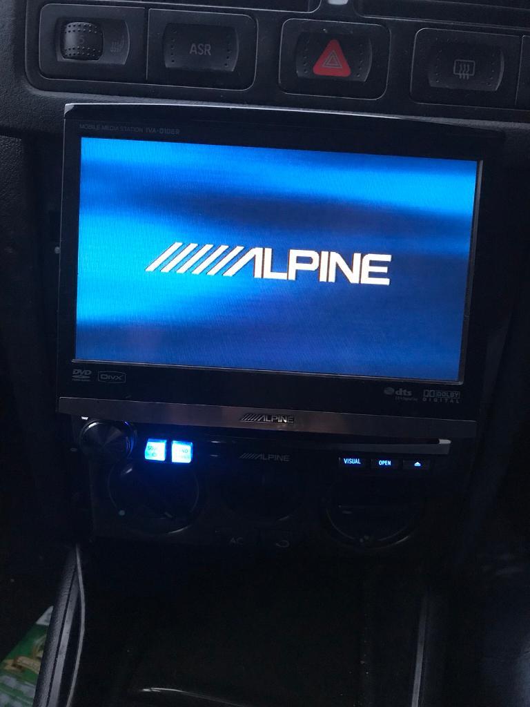 Alpine Multimedia flip out touchscreen car cd DVD player video in