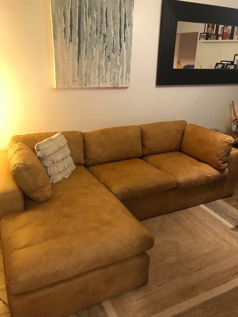 Leather corner sofa in Bridgend Gumtree
