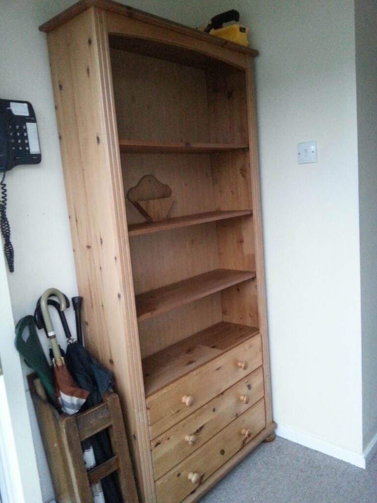 Tall wooden bookcase with drawers in Abingdon, Oxfordshire Gumtree