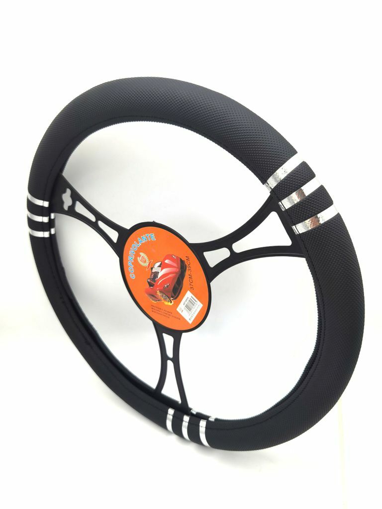 Coprivolante Copri Volante Auto Nero 37-39cm Con Presa Comfort 02008 sus