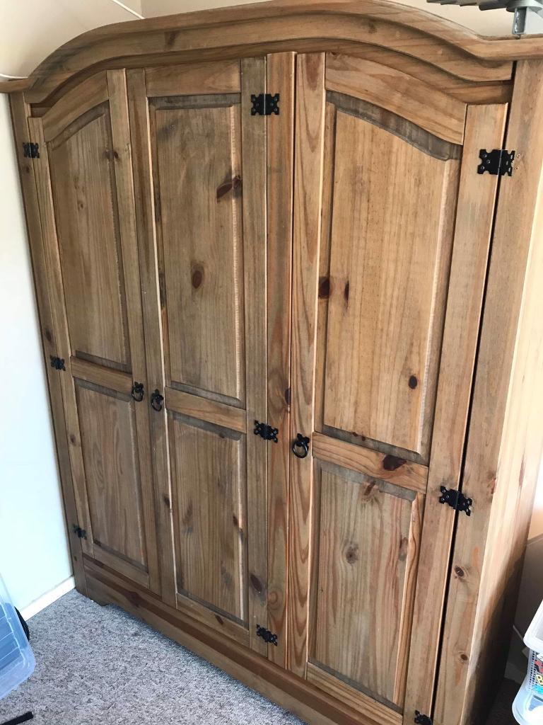 Corona Dark Pine 3 Door Wardrobe In Norwich Norfolk Gumtree