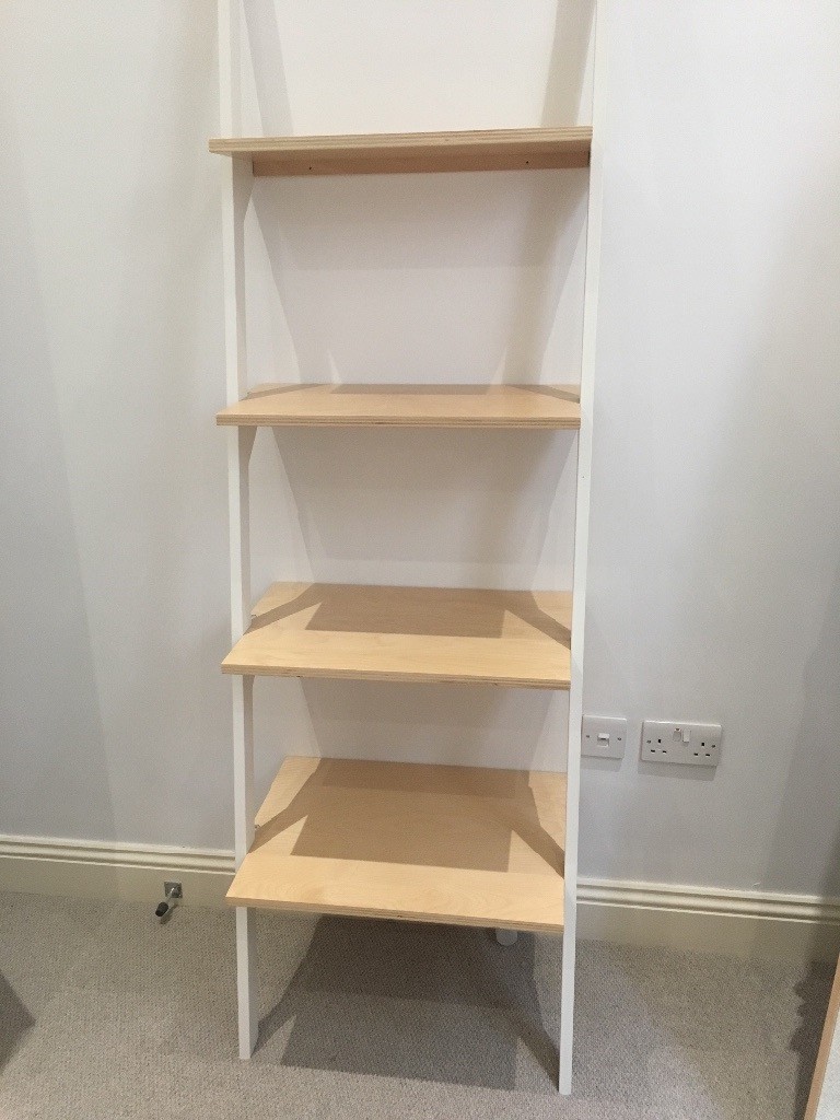 Habitat bookcase/ leaning shelf unit / ladder shelves in Thornton