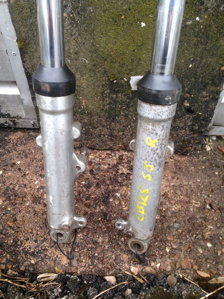 Motorbike front forks garage clear out lots in Ripley, Derbyshire