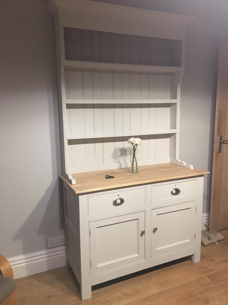 Solid Oak Welsh dresser, painted Grey with keys in Sheffield, South