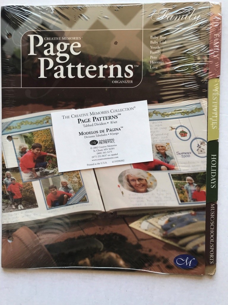 Creative Memories Pattern Organizer Start Smart Scrapbook V Fast Formulas NEW