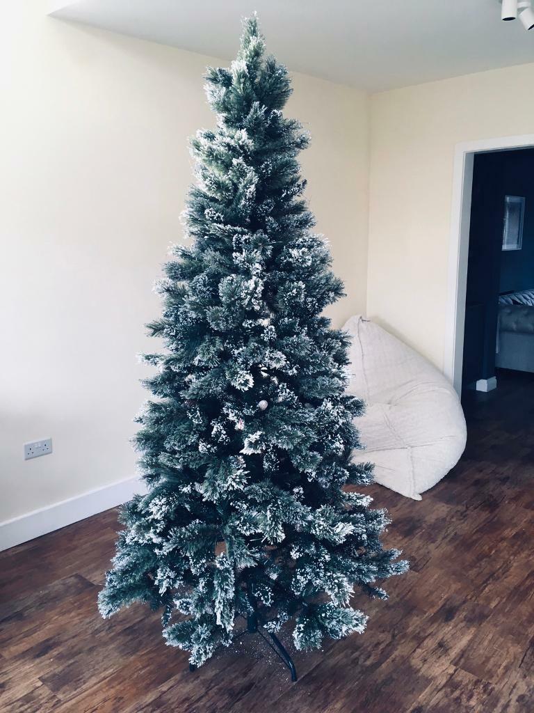 Luxury 8ft Snow Christmas Tree In Bournemouth Dorset Gumtree