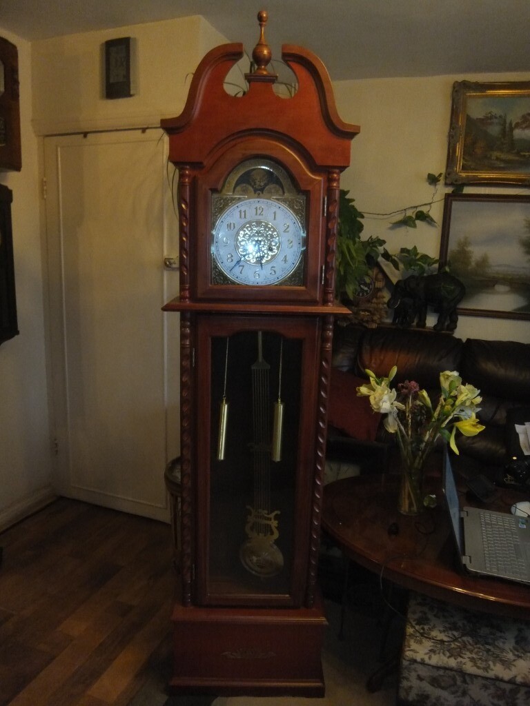 Mahogany Wind Up Grandfather Clock in Staple Hill, Bristol Gumtree