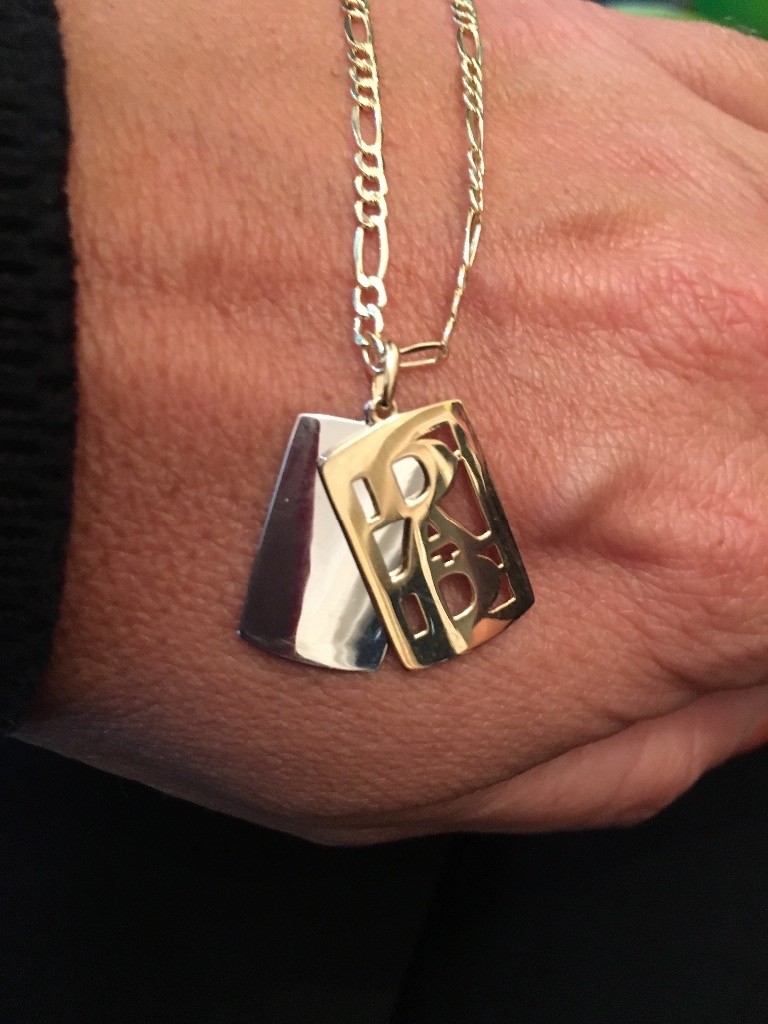 9ct gold dad dog tag necklace in Walsall, West Midlands Gumtree