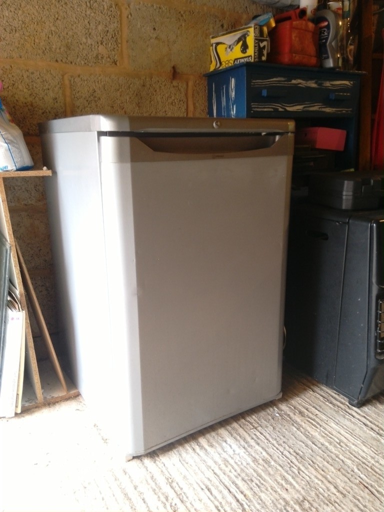 Indesit under counter fridge. Silver in colour. in Exeter, Devon