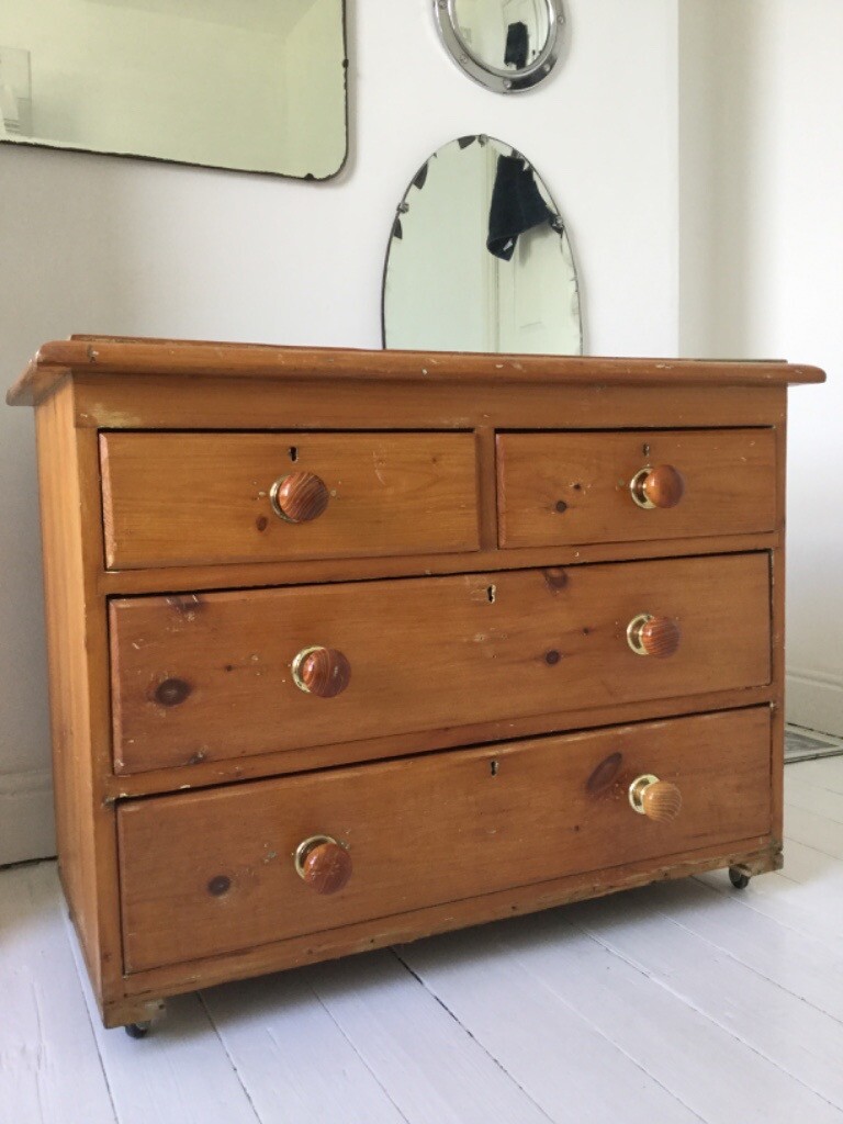 Antique Farmhouse Chest of Drawers Draws / Can Deliver in Basford