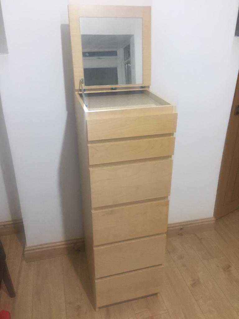 Ikea malm tall boy chest of drawers in Hall Green, West Midlands