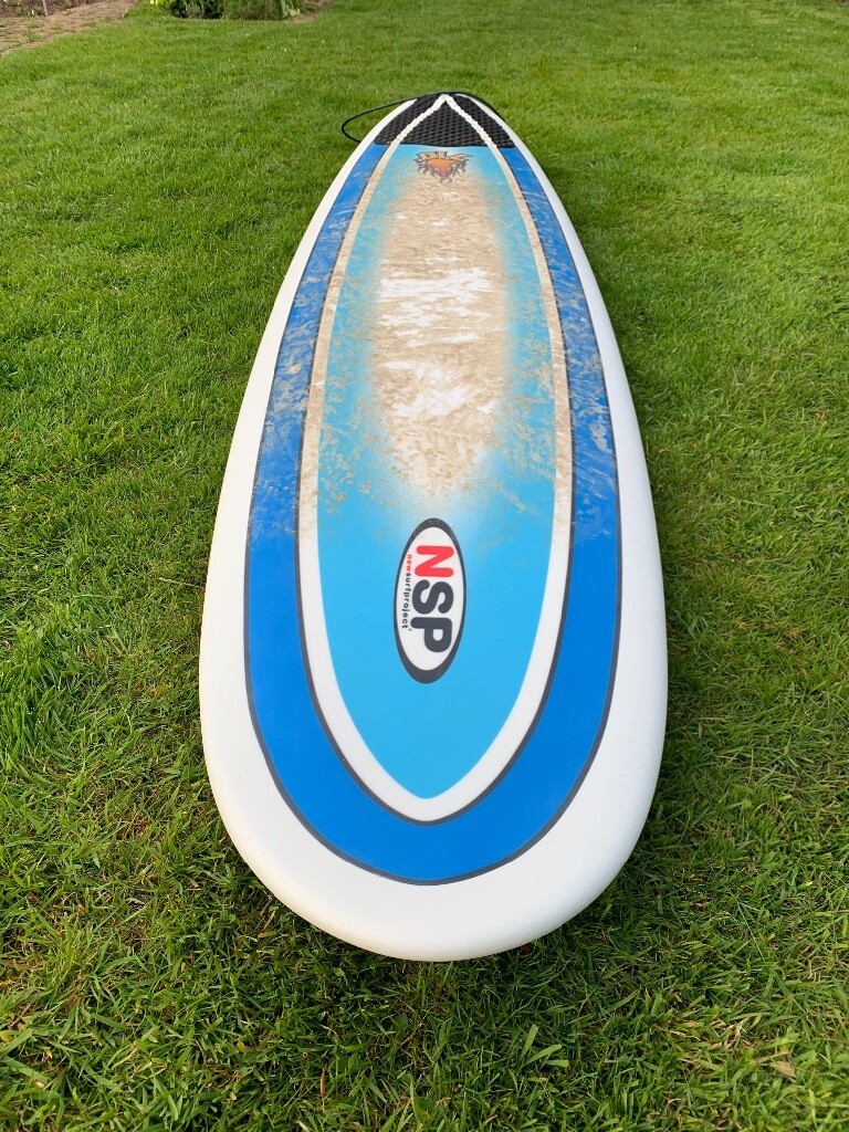 NSP 7”10 minimal surfboard and surf bag in Newton Abbot, Devon Gumtree