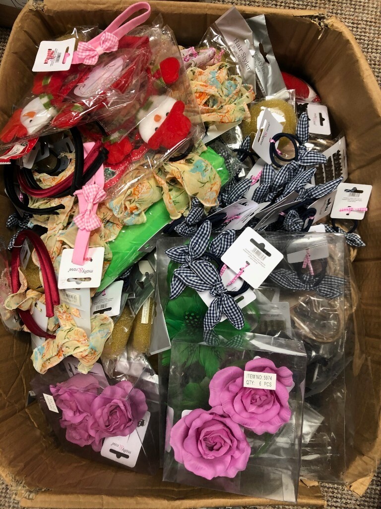 Job Lot 436 Items Hair Accessories Kids Jewellery Umbrella Mixed