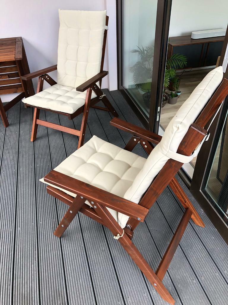 Two Ikea Reclining Chairs  Balcony Garden Furniture  in London  Gumtree