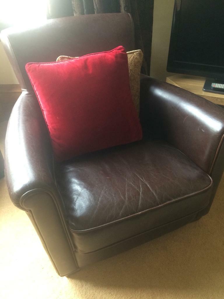 Lovely High Back Leather Tub Chairs in Coatbridge, North Lanarkshire