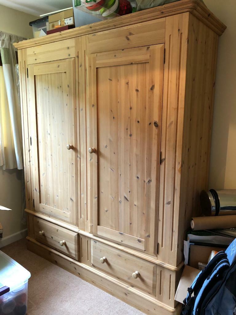 Raw solid pine wardrobe in Cleeve, Gloucestershire Gumtree