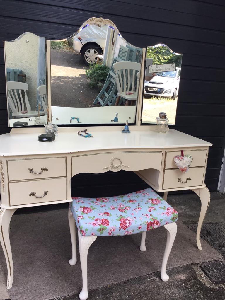 Dressing Table, mirrors and stool in Corfe Mullen, Dorset Gumtree