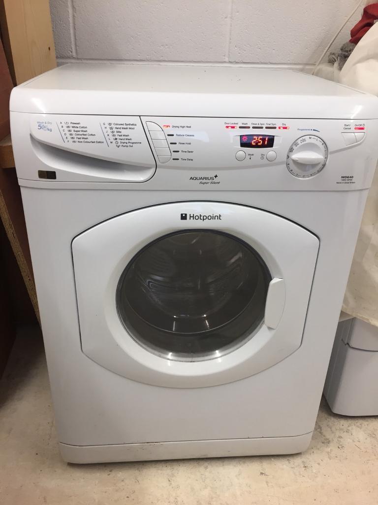 Hotpoint Aquarius+ Super Silent WD640 Washer Dryer 1400 Spin Made in