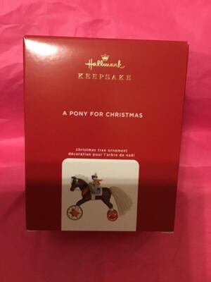 Hallmark Ornament Keepsake 2020 A Pony for Christmas 23rd #23 series black horse