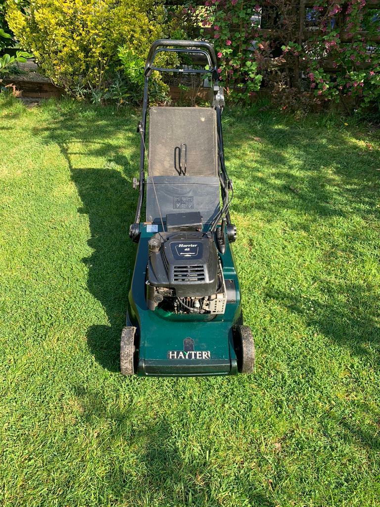 Electric start hayter harrier 48 mower petrol self drive in Emsworth