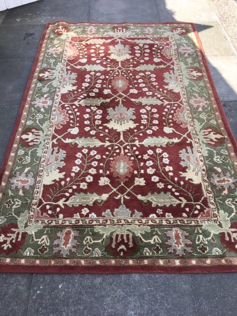 Beautiful Pottery Barn Oriental Style Franklin Rug 5 X 8 Retails 499
