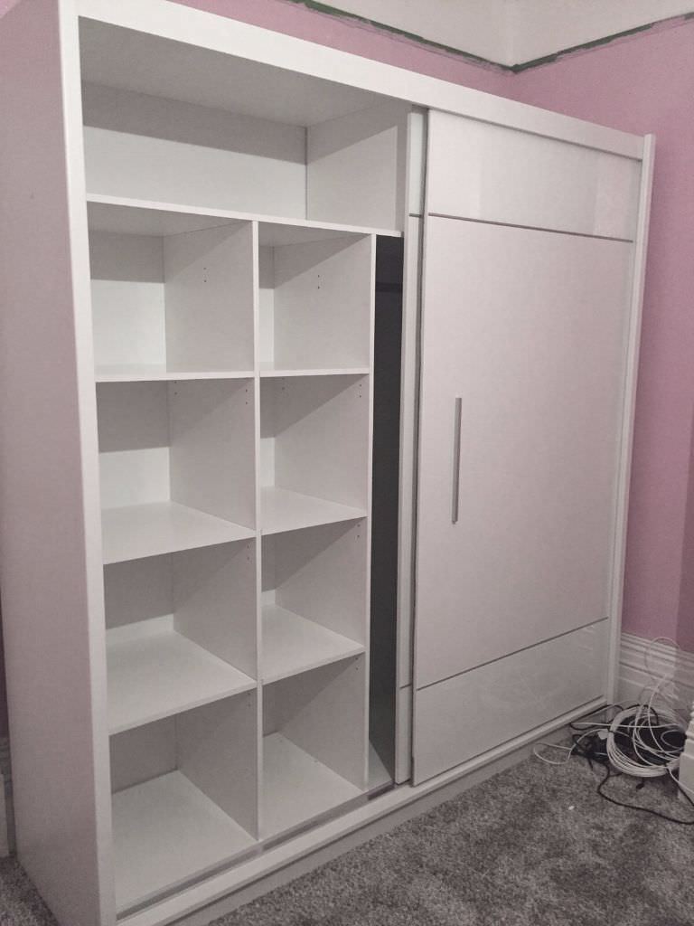 Large White Wardrobe with high gloss panels in Angel, London Gumtree