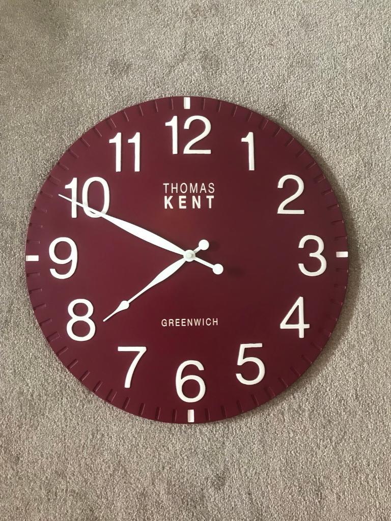 Thomas Kent Wall Clock, Red in Bracknell, Berkshire Gumtree
