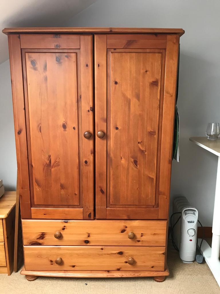 Solid pine wardrobe with 2 drawers in Carryduff, Belfast Gumtree