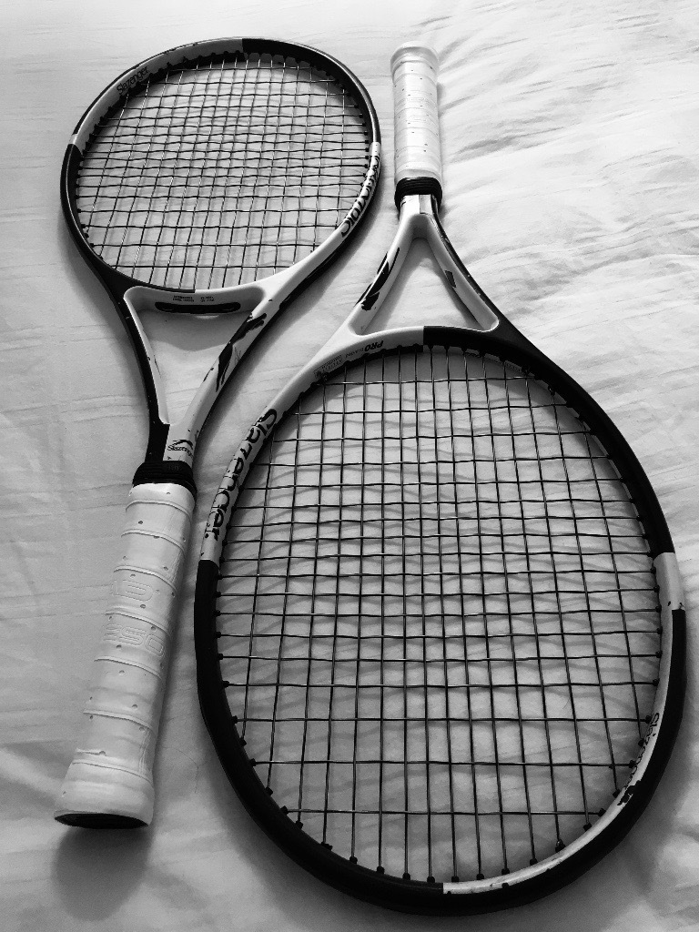Slazenger Pro Braided (Tim Henman) tennis racquets x2 and USED FOR SALE