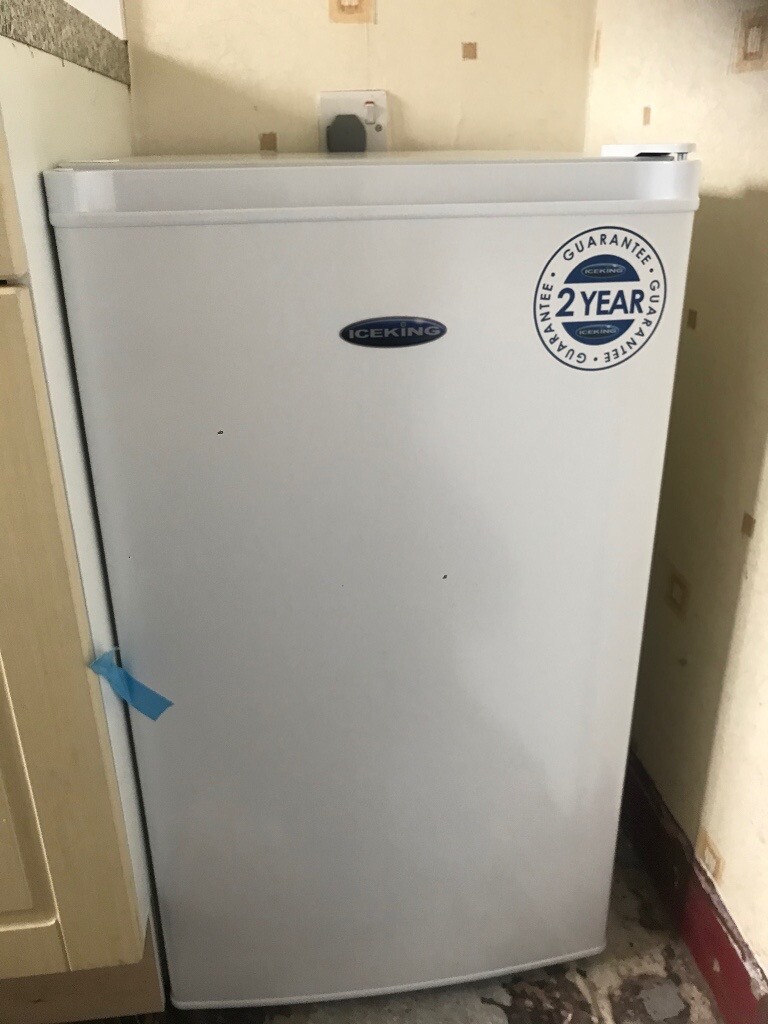 Brand New Small Fridge With Small Freezer Drawer At Top In