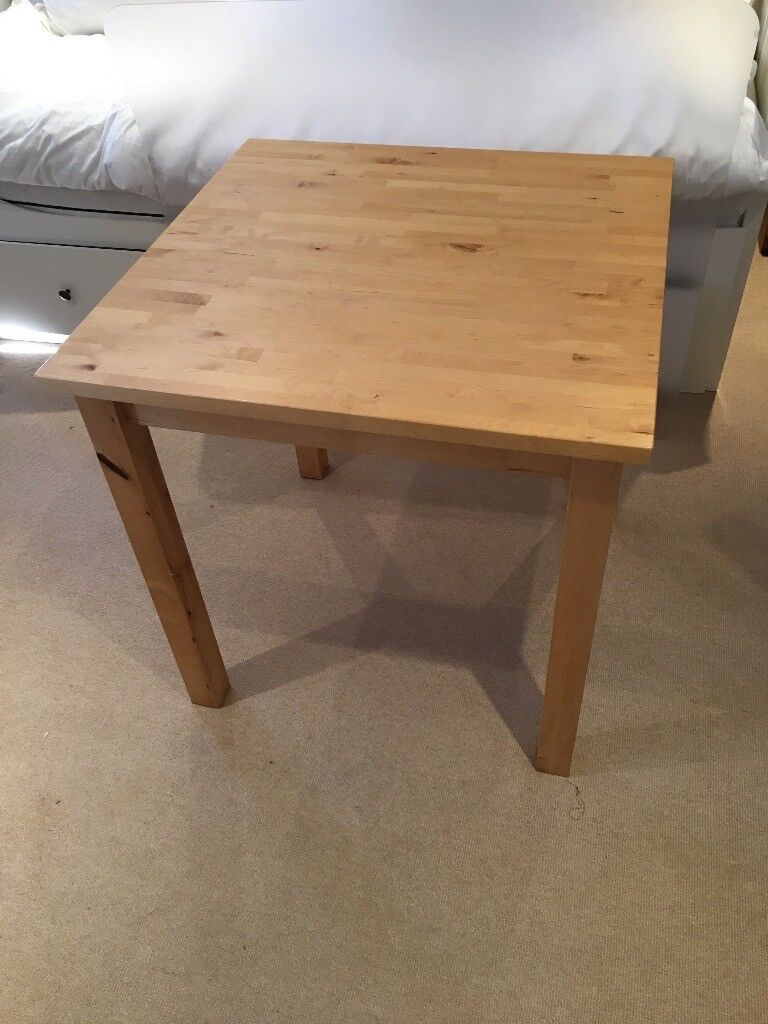 IKEA Square Solid Pine Table, Dining Table, Kids Table ...
