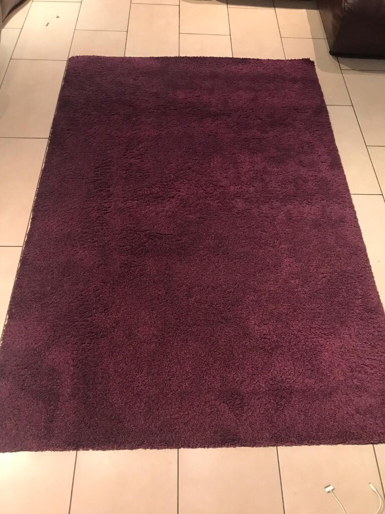 Burgundy thick pile rug 133cm x 195cm in Carrickfergus, County Antrim