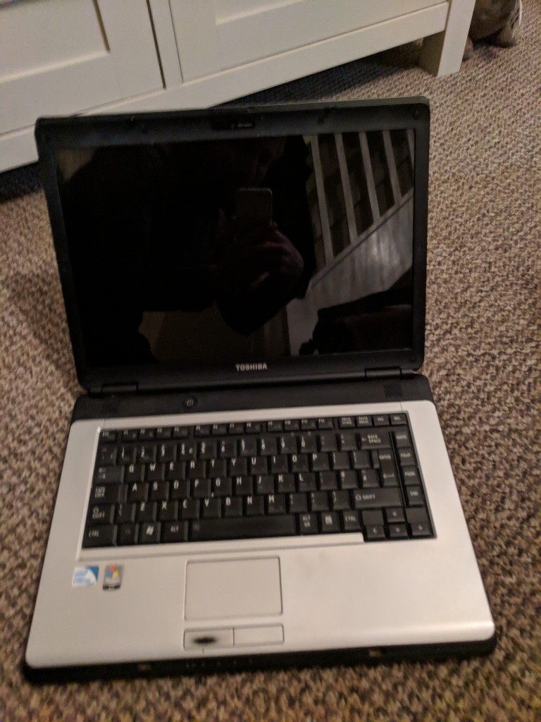 Toshiba Satellite L300-20W Laptop Working Windows Vista 160gb hard drive