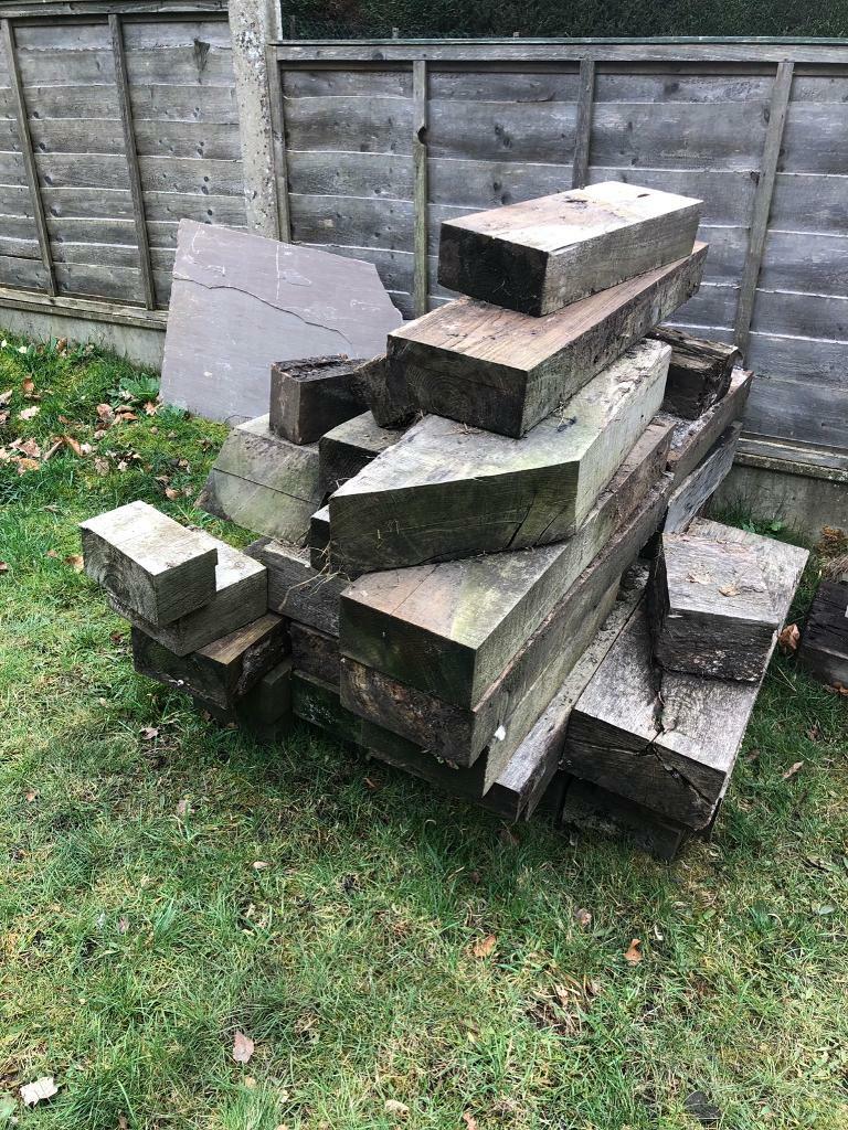 Railway sleeper offcuts, collection only in Bagshot, Surrey Gumtree
