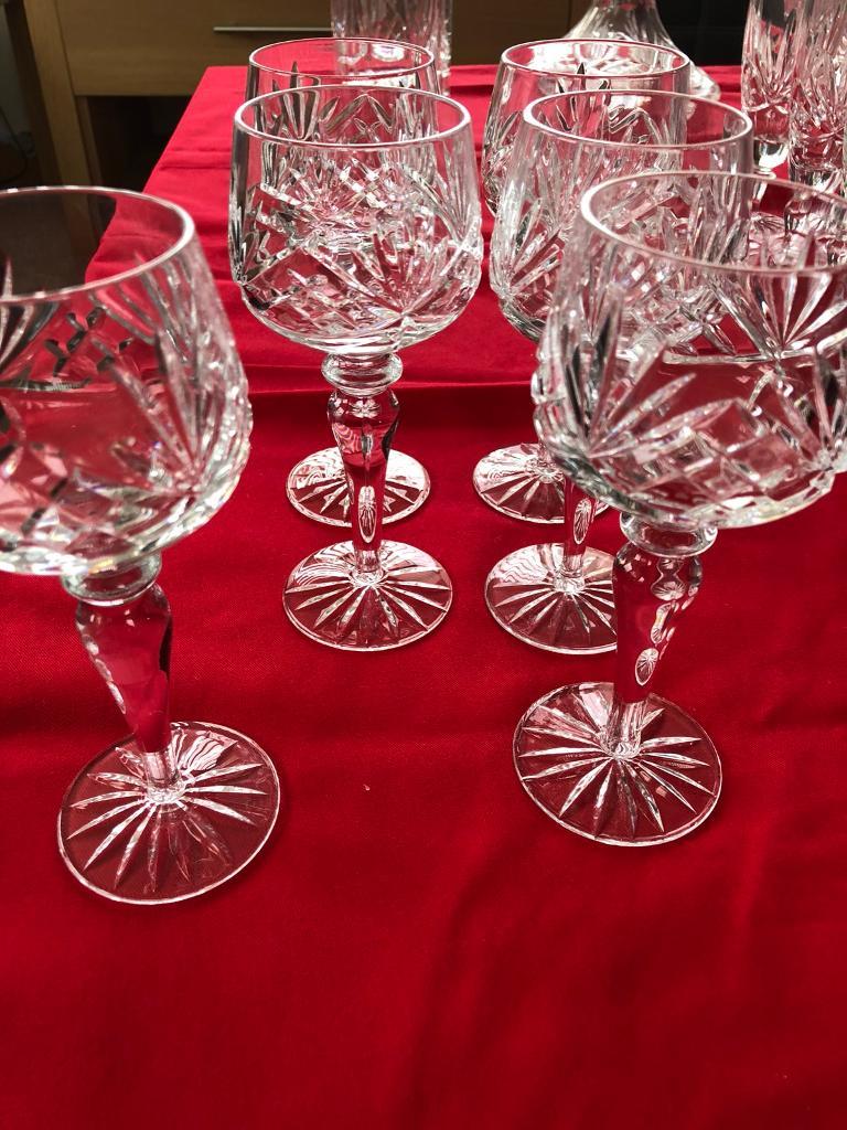 Edinburgh Crystal White wine/Hock glasses x6 in Dunfermline, Fife